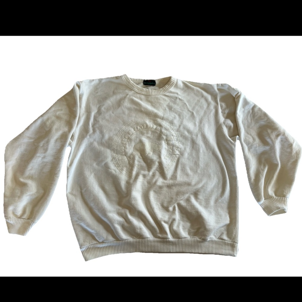 Vintage 80’s Abercrombie & Fitch Monochrome White Rhino Sweatshirt